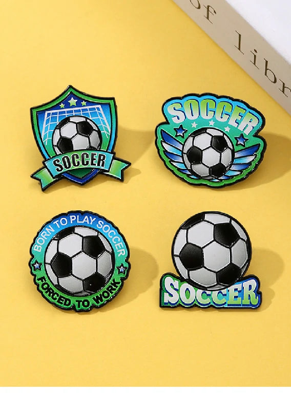 2026 World Cup Football Badge – Commemorative Fan Gift Pin for the Top 5 Leagues