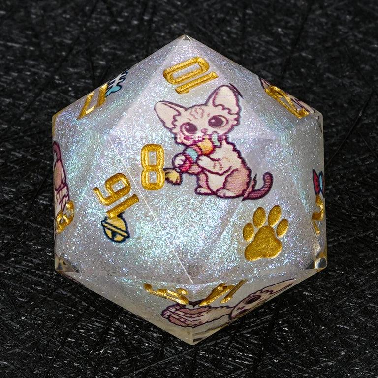 Kickstarter Dice — Devon Rex Polyhedral DND Resin Dice Set