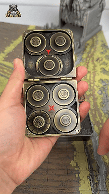 Metal Foldable Dice Box Roulette DND Dice Spinner | Bear Dice