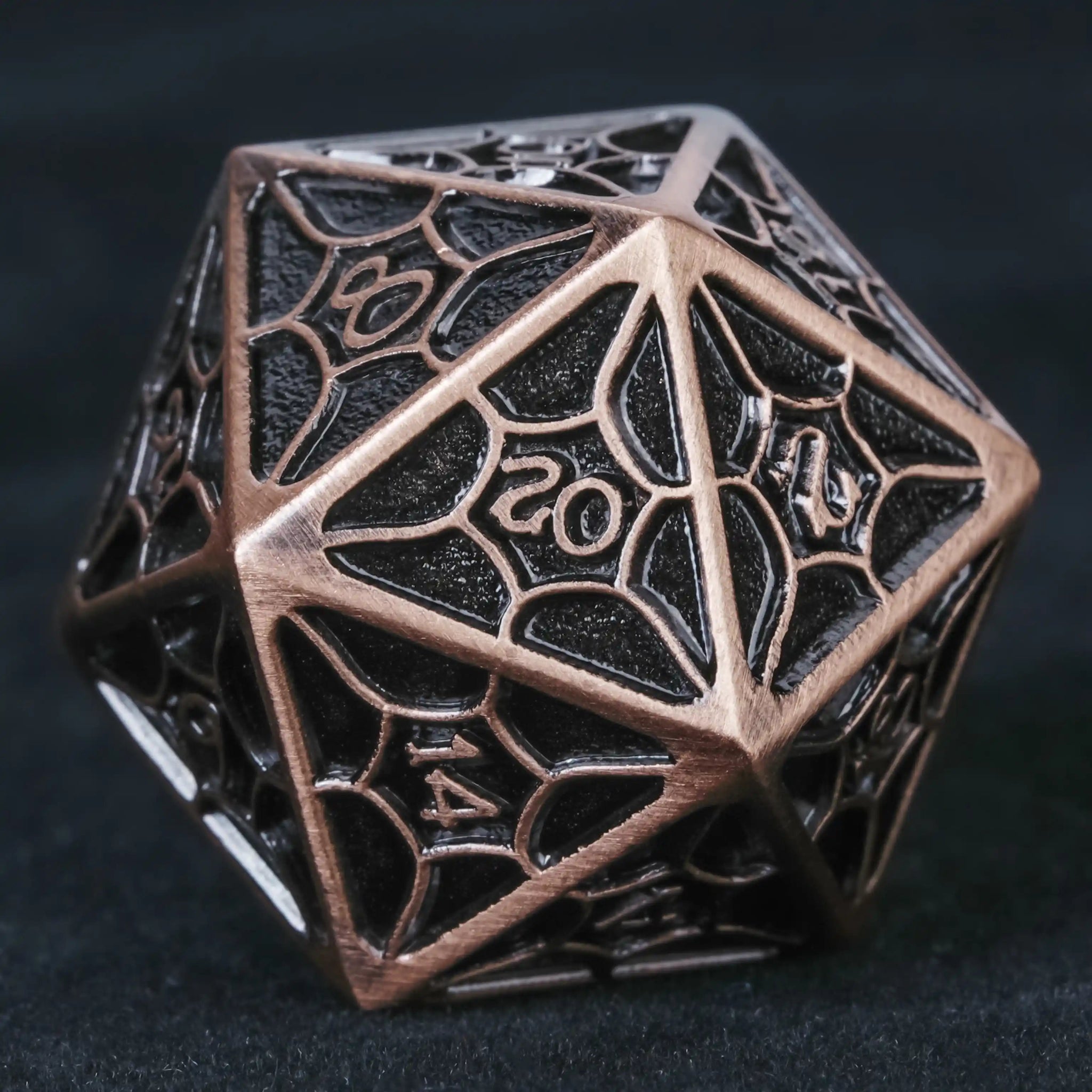 Copper metallic StarCraft DND D20 dice | Bear Dice
