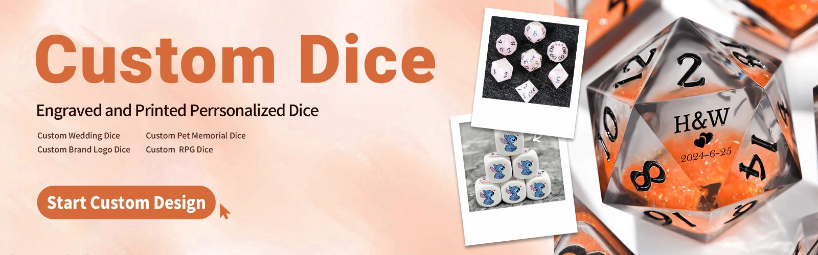 Custom Personalized DND Dice by :Engraved/Printed Designs, 10% Off, Design Now|BearDice