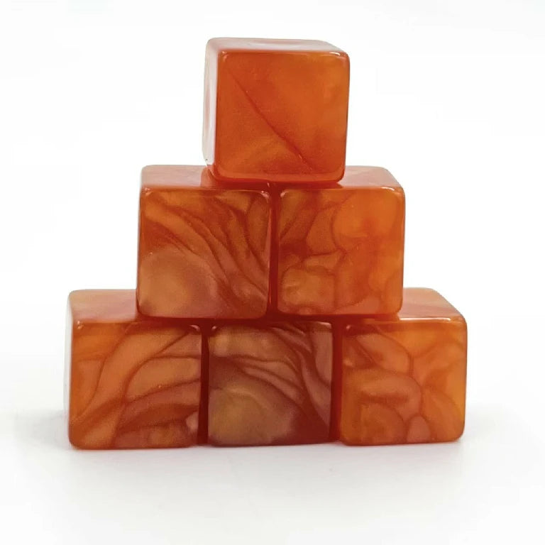 Custom Personalized Dice - Acrylic D6 dice, can be engraved with logos, text, patterns, symbols, etc