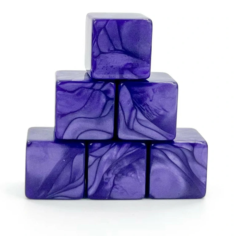 Custom Personalized Dice - Acrylic D6 dice, can be engraved with logos, text, patterns, symbols, etc