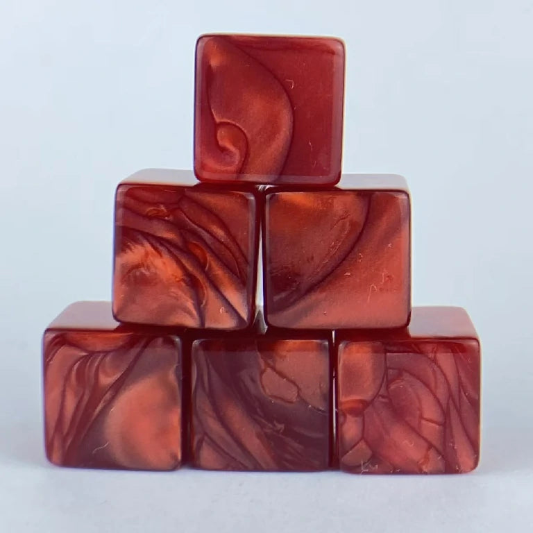 Custom Personalized Dice - Acrylic D6 dice, can be engraved with logos, text, patterns, symbols, etc