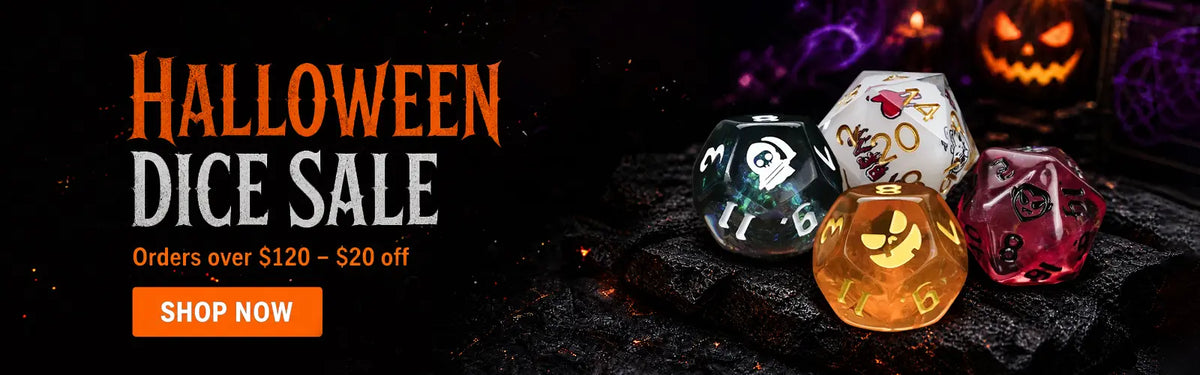 DND Dice Halloween Dice Sale: $20 Off Orders Over $120 | Bear Dice
