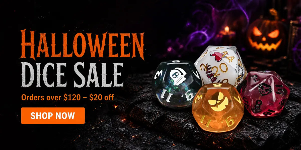 DND Dice Halloween Dice Sale: $20 Off Orders Over $120 | Bear Dice