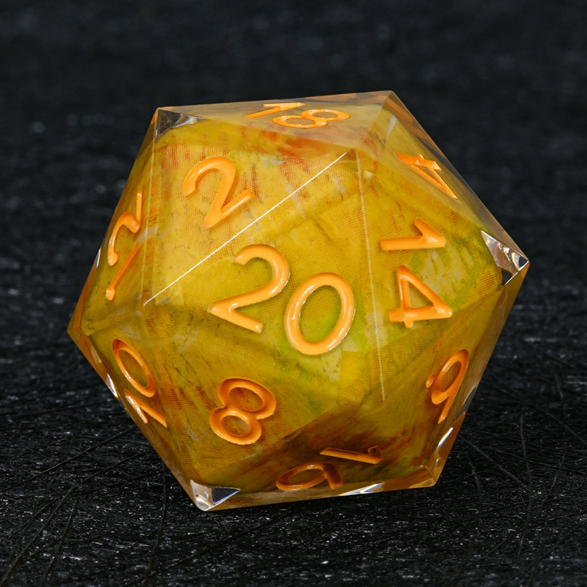 Custom Map-Landscape D&D Dice – Available with Engraved or Printed Text, Symbols, and Logos