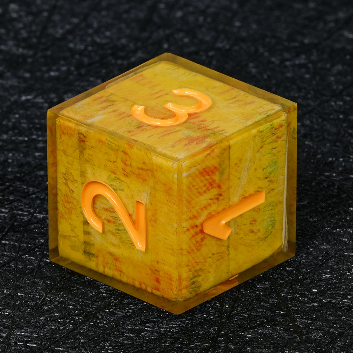 Custom Map-Landscape D&D Dice – Available with Engraved or Printed Text, Symbols, and Logos