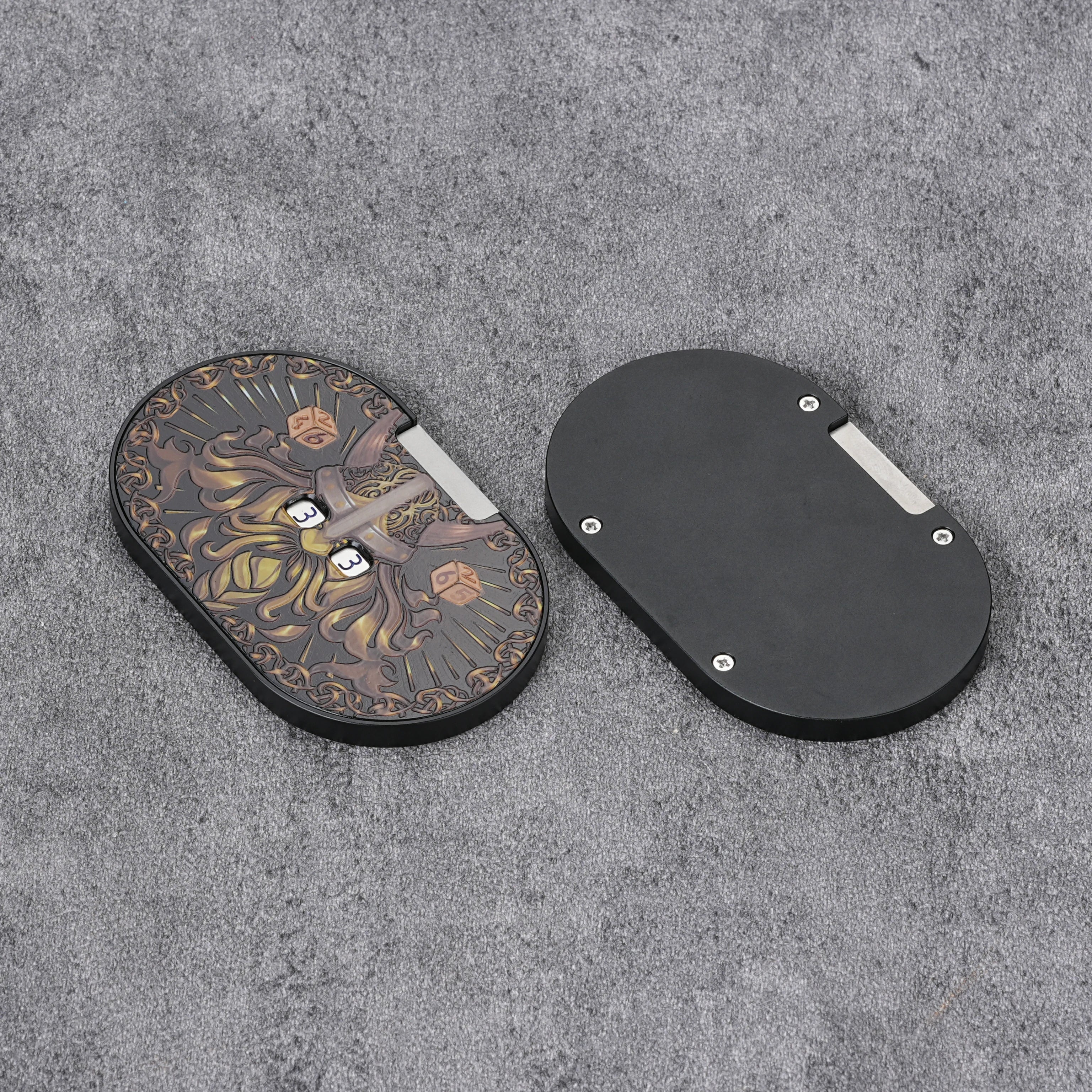 Dwarf Horned-Helmet Warrior Metal Spinner Dice | Premium RPG Dice for D&D