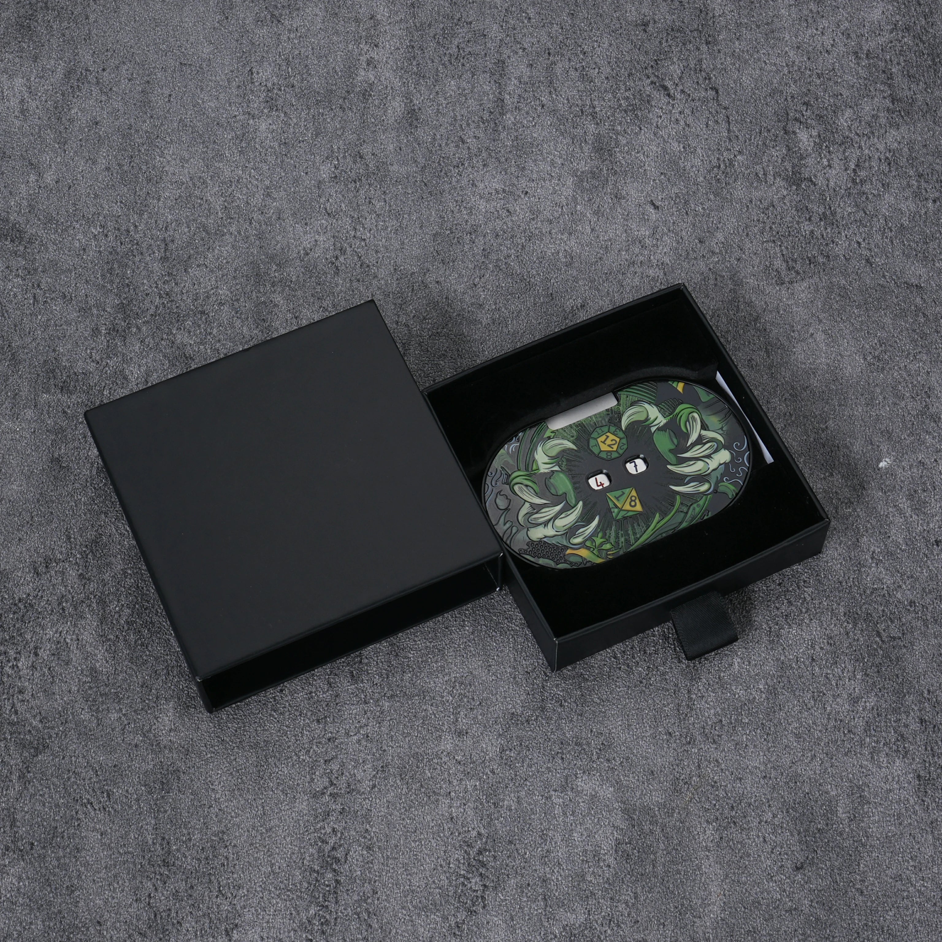 Wild Druid Green Claw Metal Spinner Dice