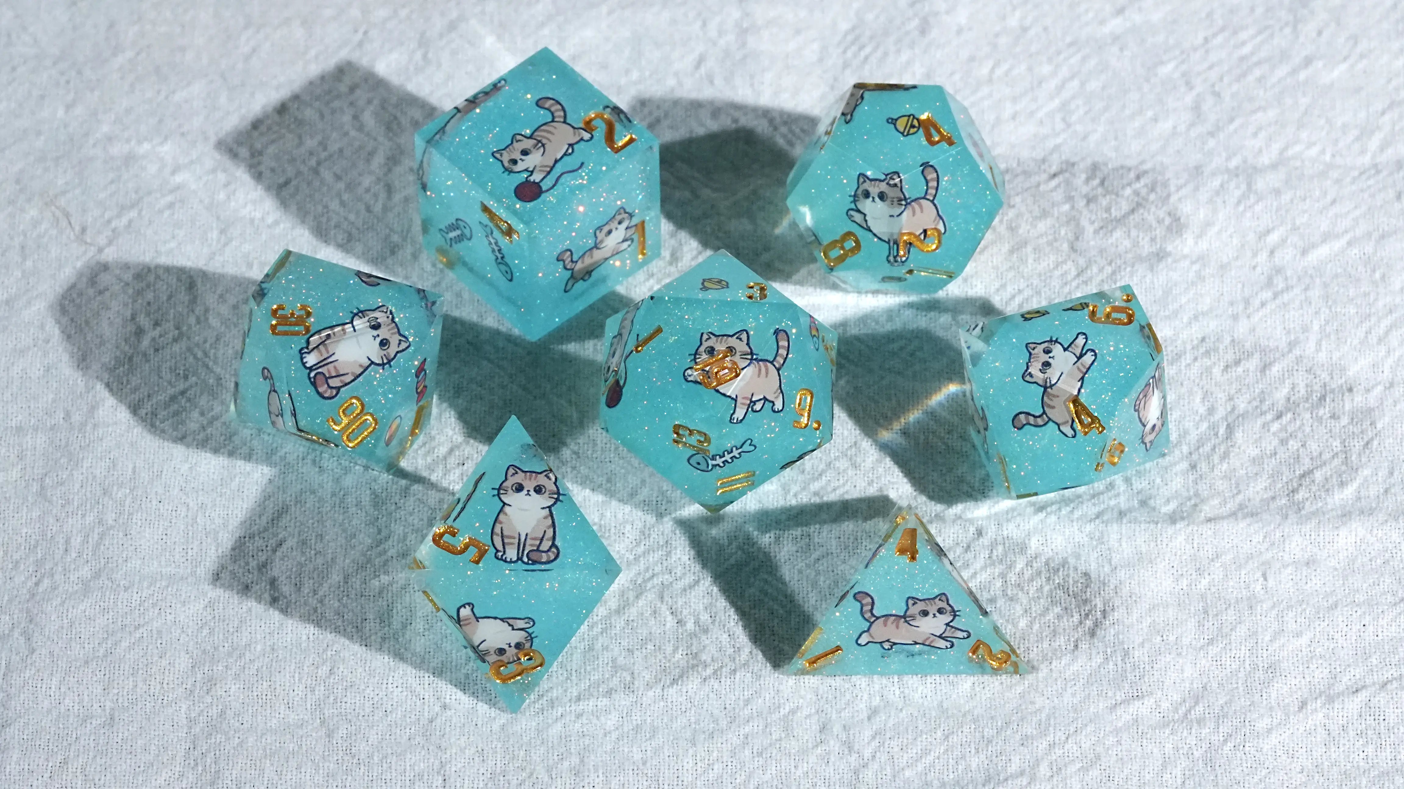 Kickstarter Dice –  Cat Dice Collection