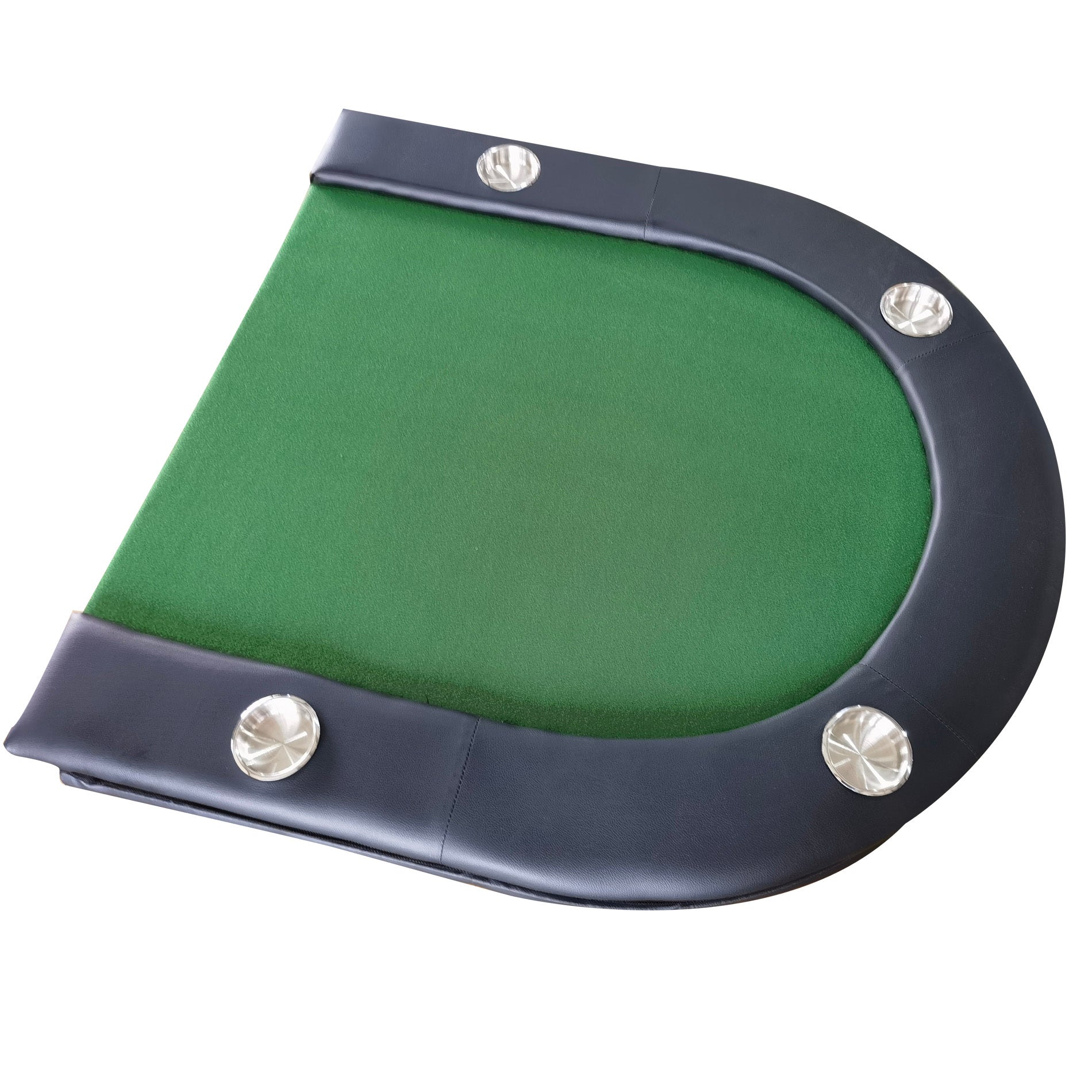 Green Oval Foldable Poker Table – Convenient Storage | Bear Dice