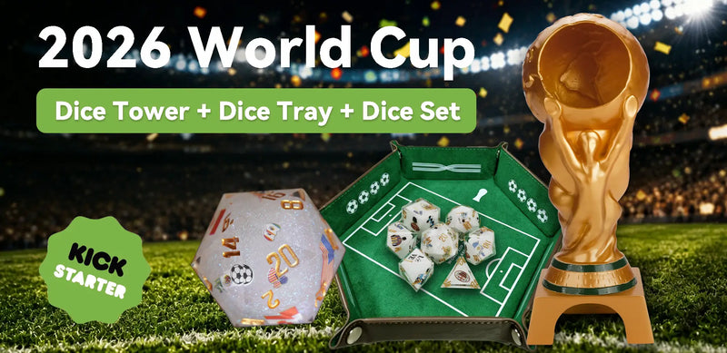 Kickstarter Dice: 2026 World Cup & Football Theme Dice Sets | Bear Dice