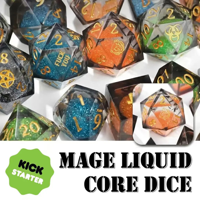 Kickstarter Dice: MAGE LIQUID CORE DICE | Bear Dice