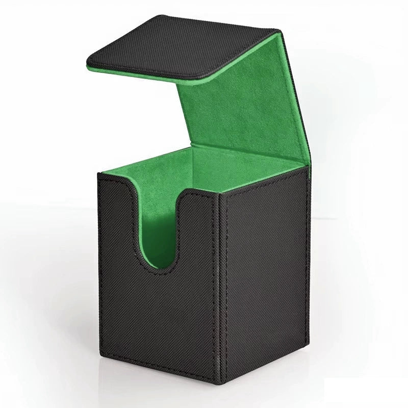 MTG Card Storage Box | PU Vertical-Insert Magnetic Case for Pokémon and Tabletop Game Card Collections