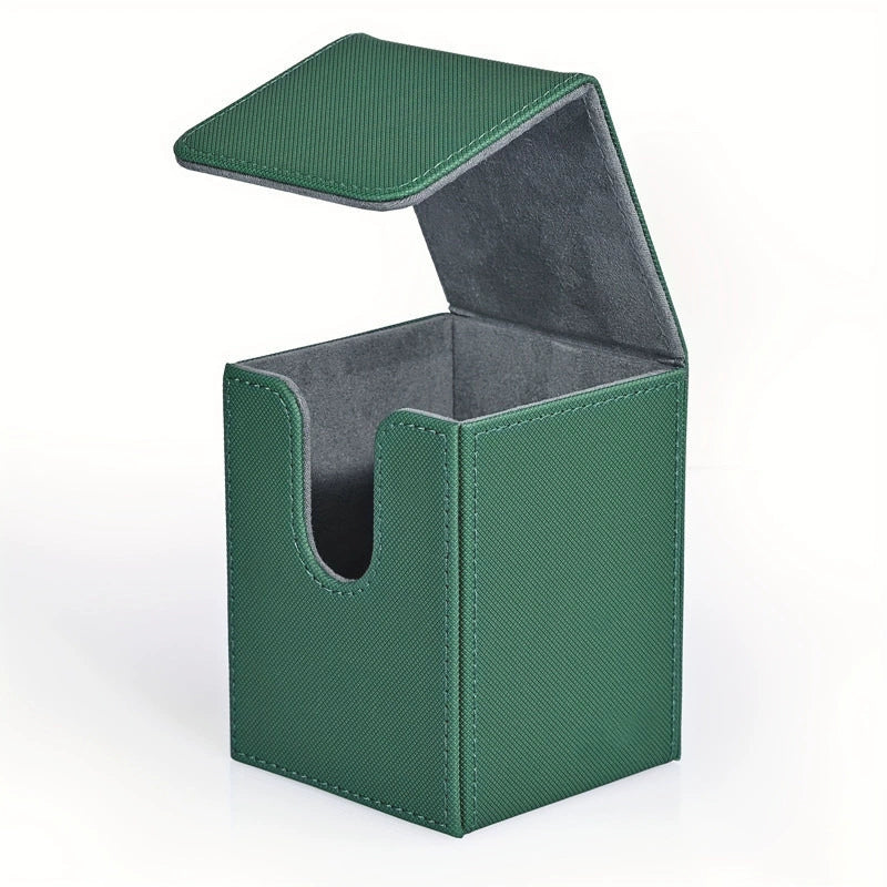 MTG Card Storage Box | PU Vertical-Insert Magnetic Case for Pokémon and Tabletop Game Card Collections