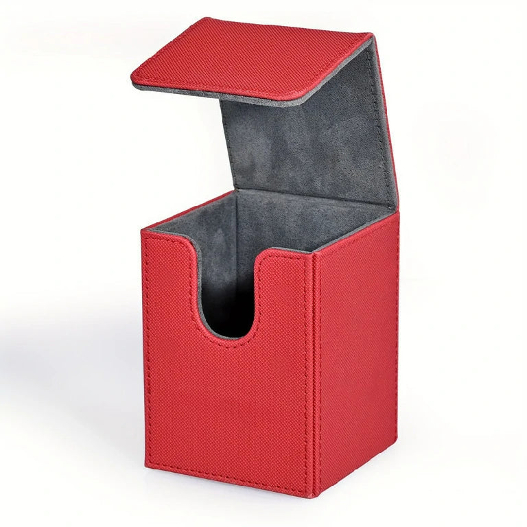 MTG Card Storage Box | PU Vertical-Insert Magnetic Case for Pokémon and Tabletop Game Card Collections