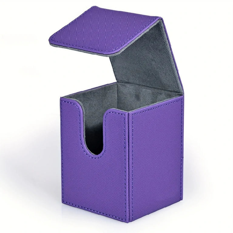 MTG Card Storage Box | PU Vertical-Insert Magnetic Case for Pokémon and Tabletop Game Card Collections