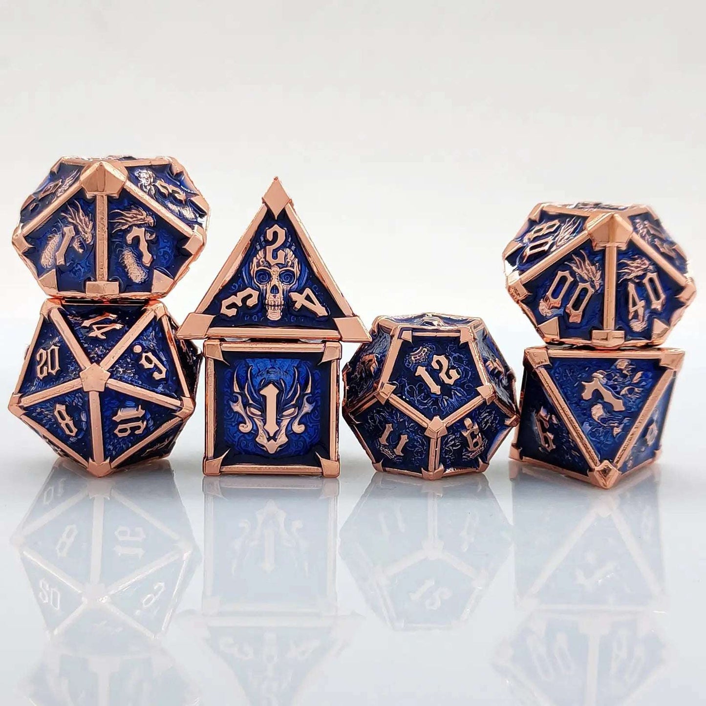 Gothic Mysticism - Starhorn Metal dnd Dice Set Collection - Dragon Head, Skull, Octopus | Bear Dice