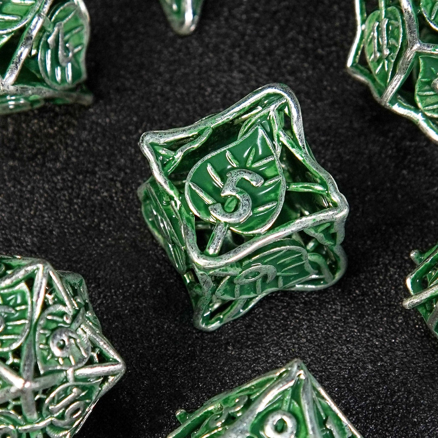 Dragon Pride  metal hollow D6 dice + green | Bear Dice