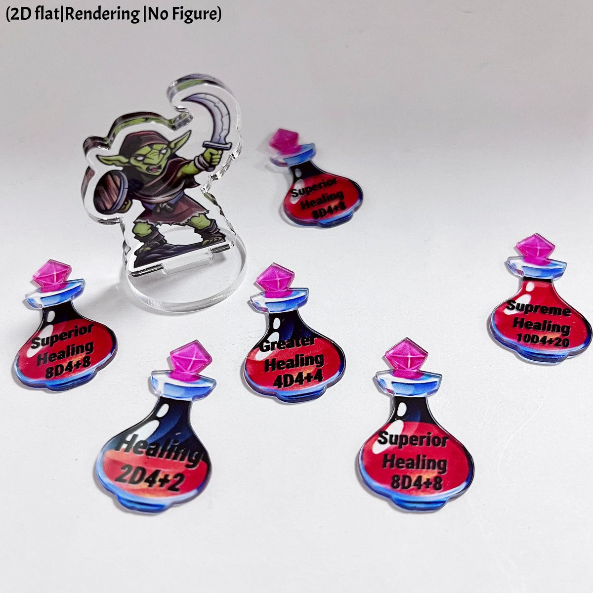 15-piece Healing Potion Token DND Potion Token Acrylic