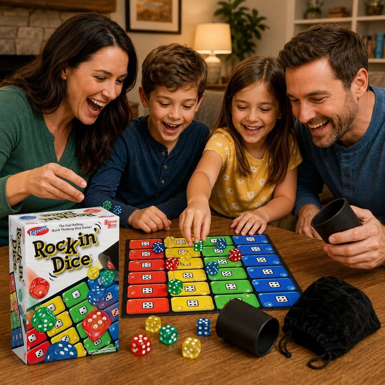 Cross-border new product: Ligretto Rocking Dice Game, a boardroom game for parent-child interaction