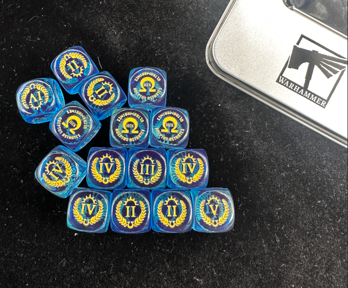 Ultraman Dice, U-Team Dice, Warhammer 40K Dice, Used Warhammer Dice, WARHAMMER Board Game Dice