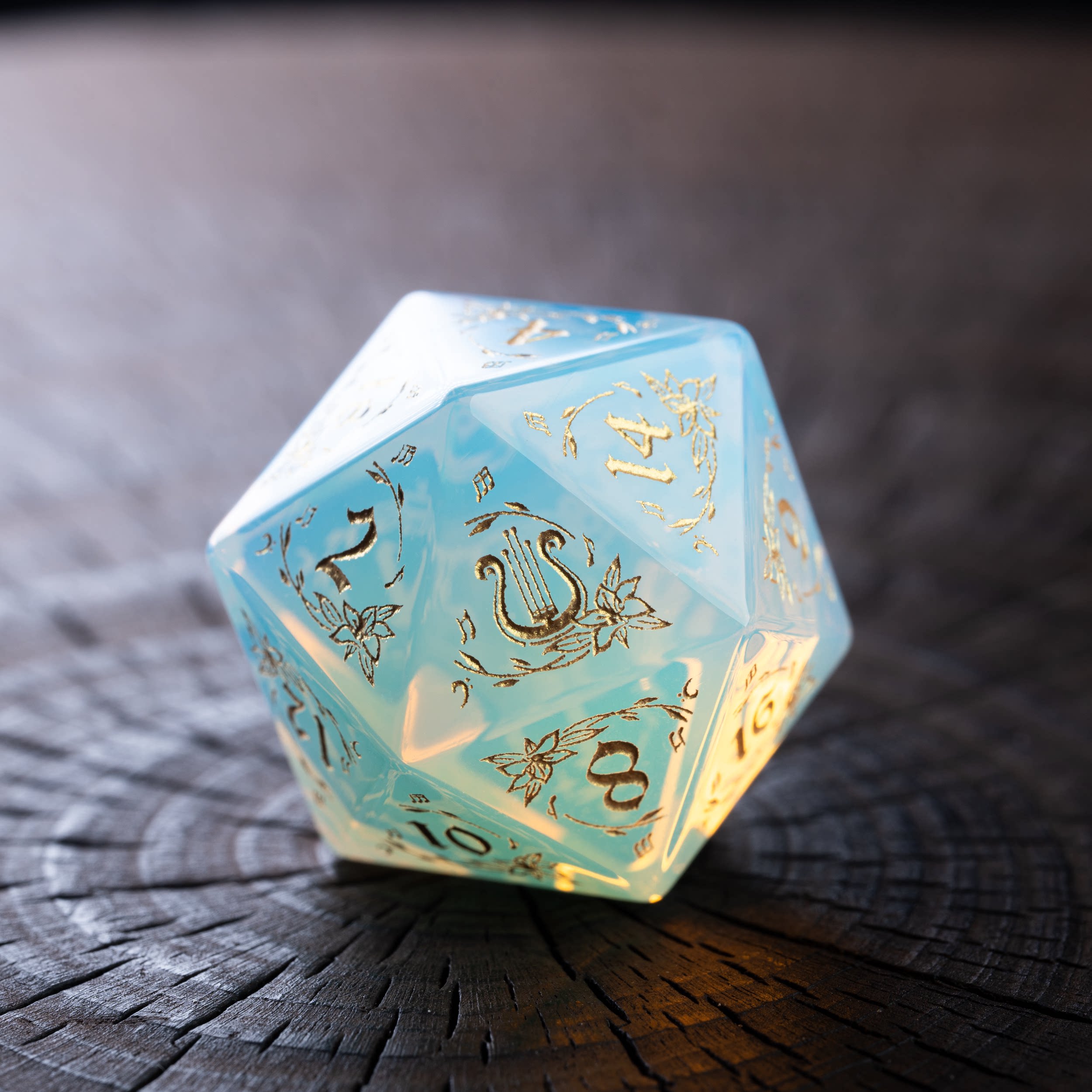 Harp Burst Opal DND Dice Set
