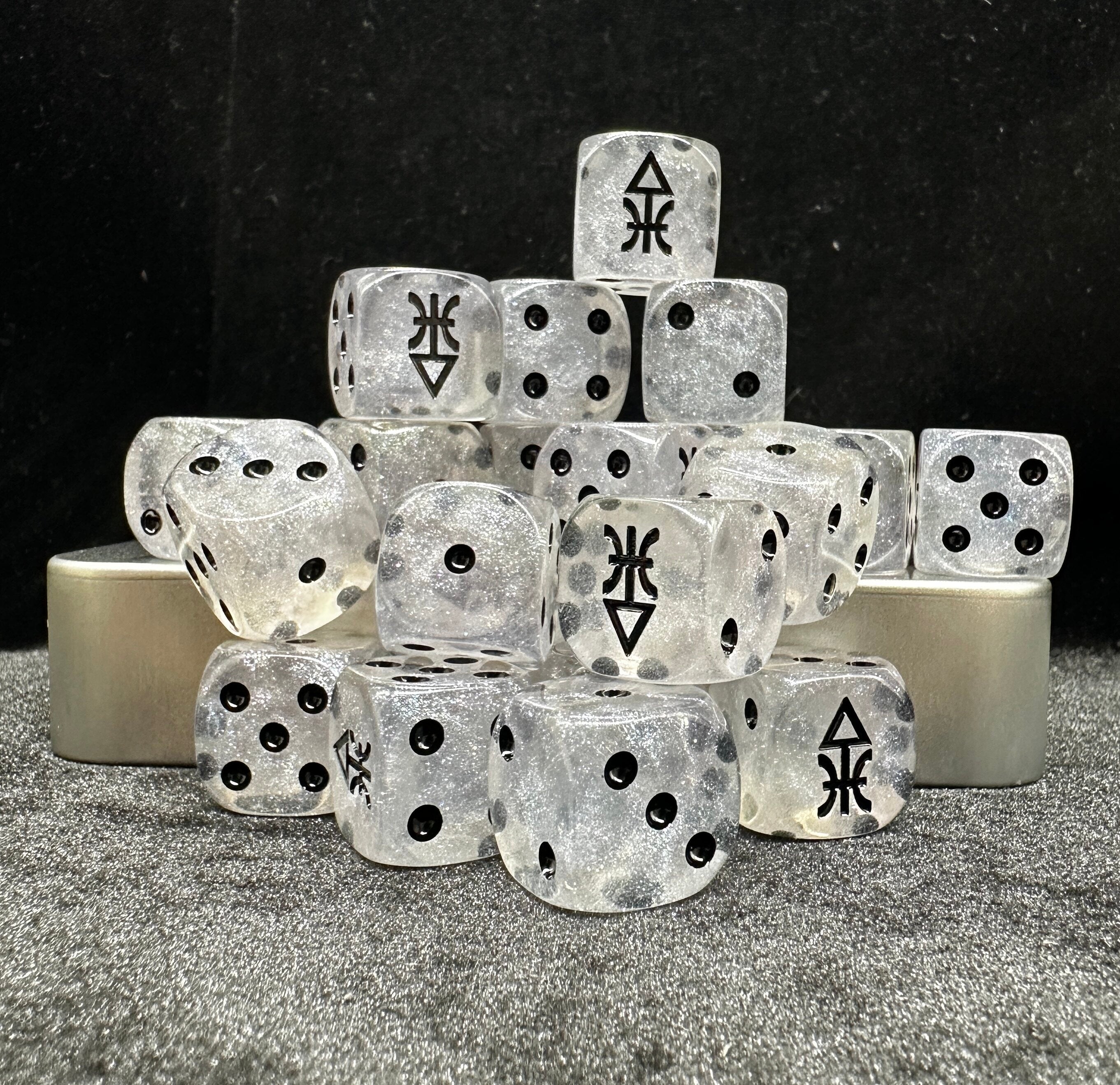 Warhammer 40K Aeldari Color-Shifting Crystal Acrylic D6 Dice