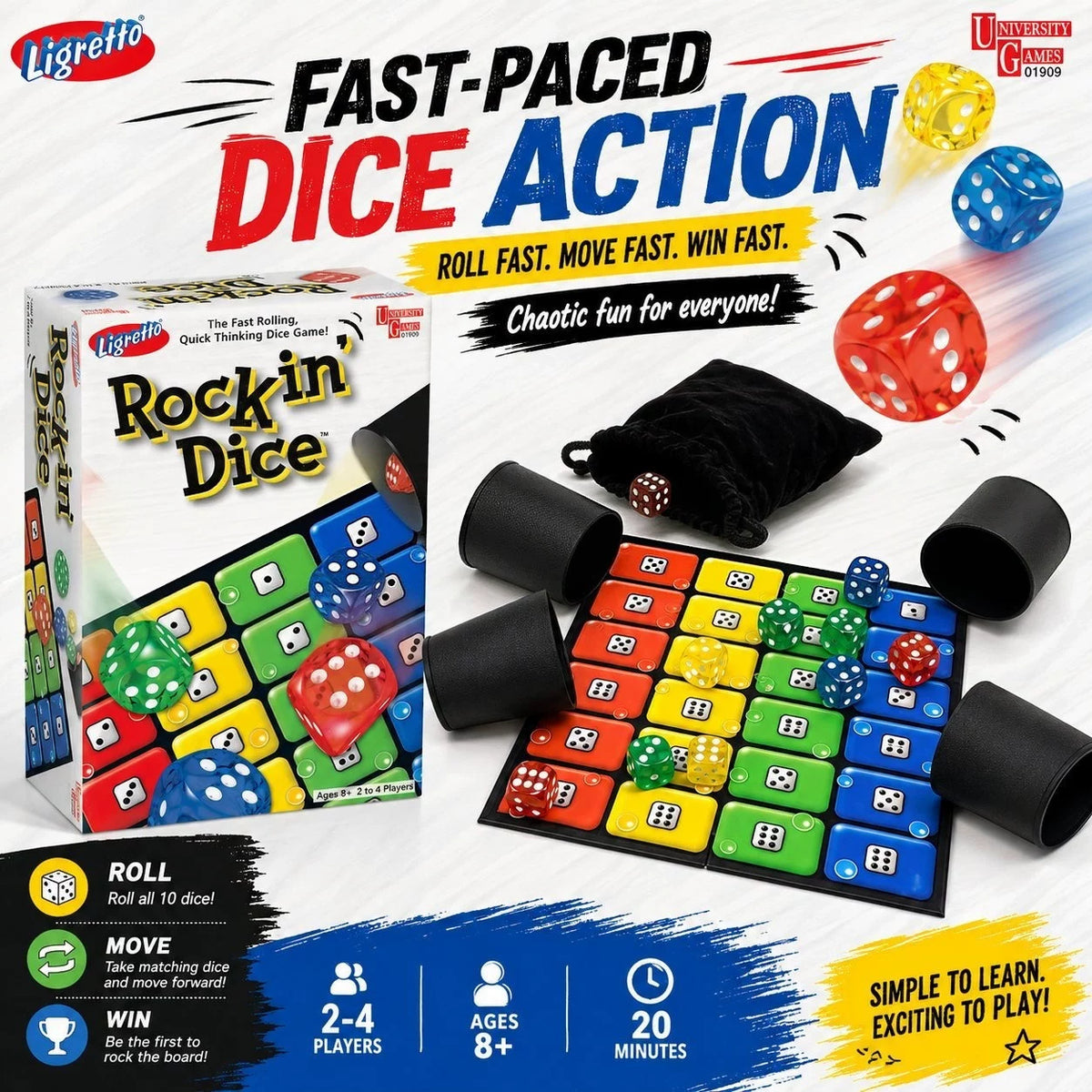 Cross-border new product: Ligretto Rocking Dice Game, a boardroom game for parent-child interaction