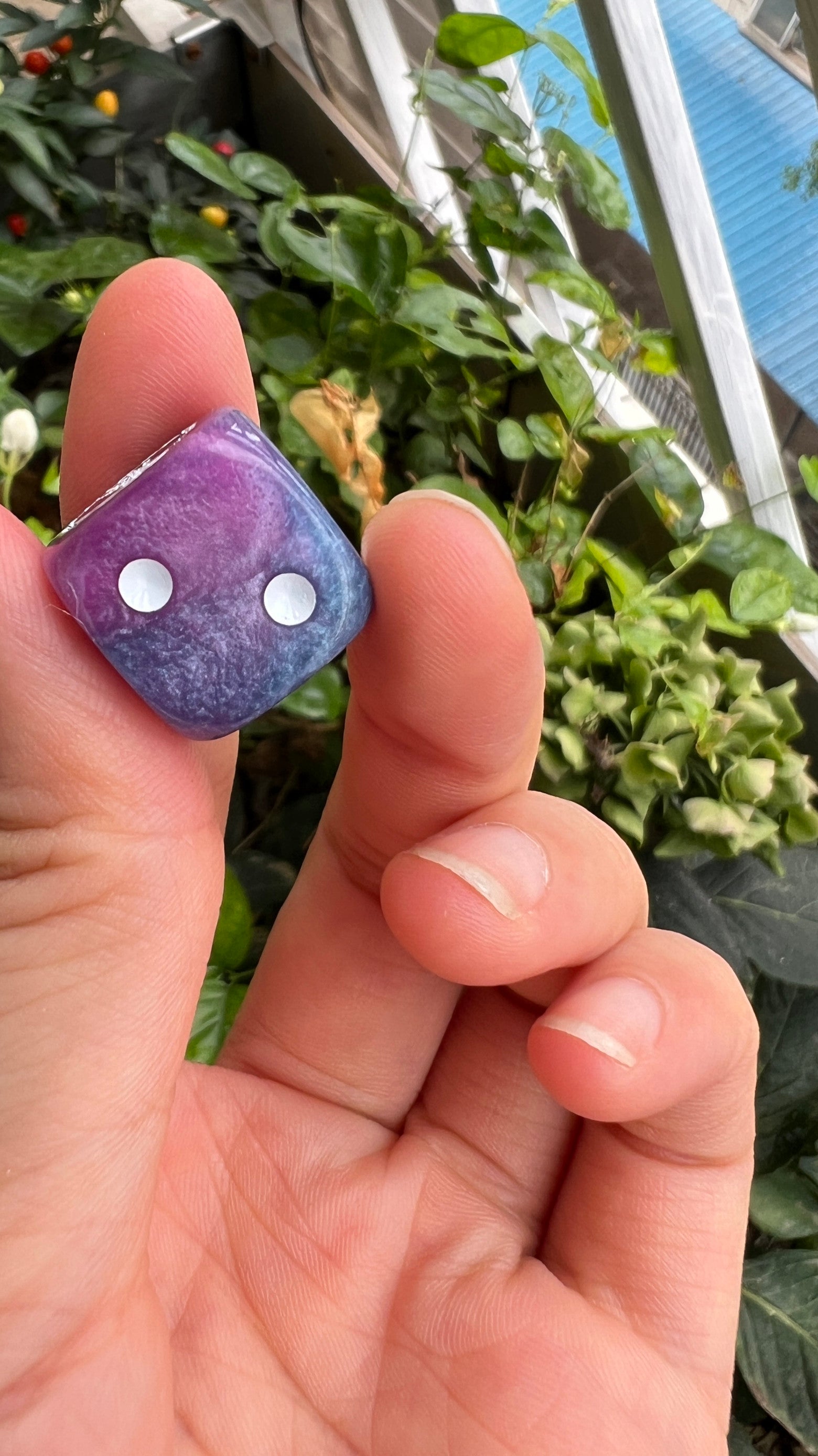 Warhammer 40k Iron Hands Purple Acrylic D6 Dice