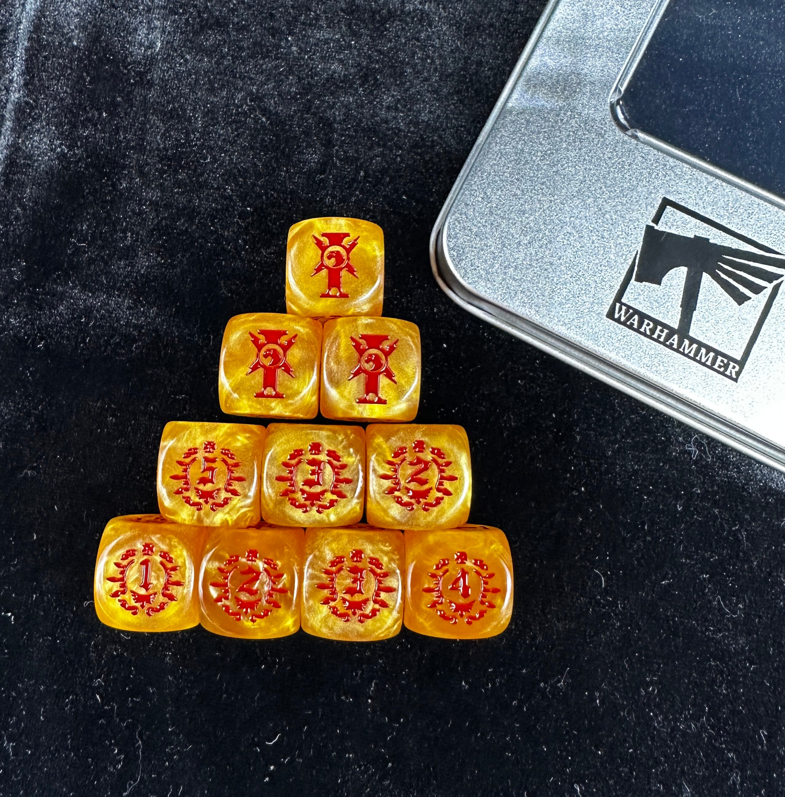 Warhammer Dice Elite Army 2.0 Warhammer 40k Warhammer Imperial Guard Dice 6-sided Dice Run Group Pieces