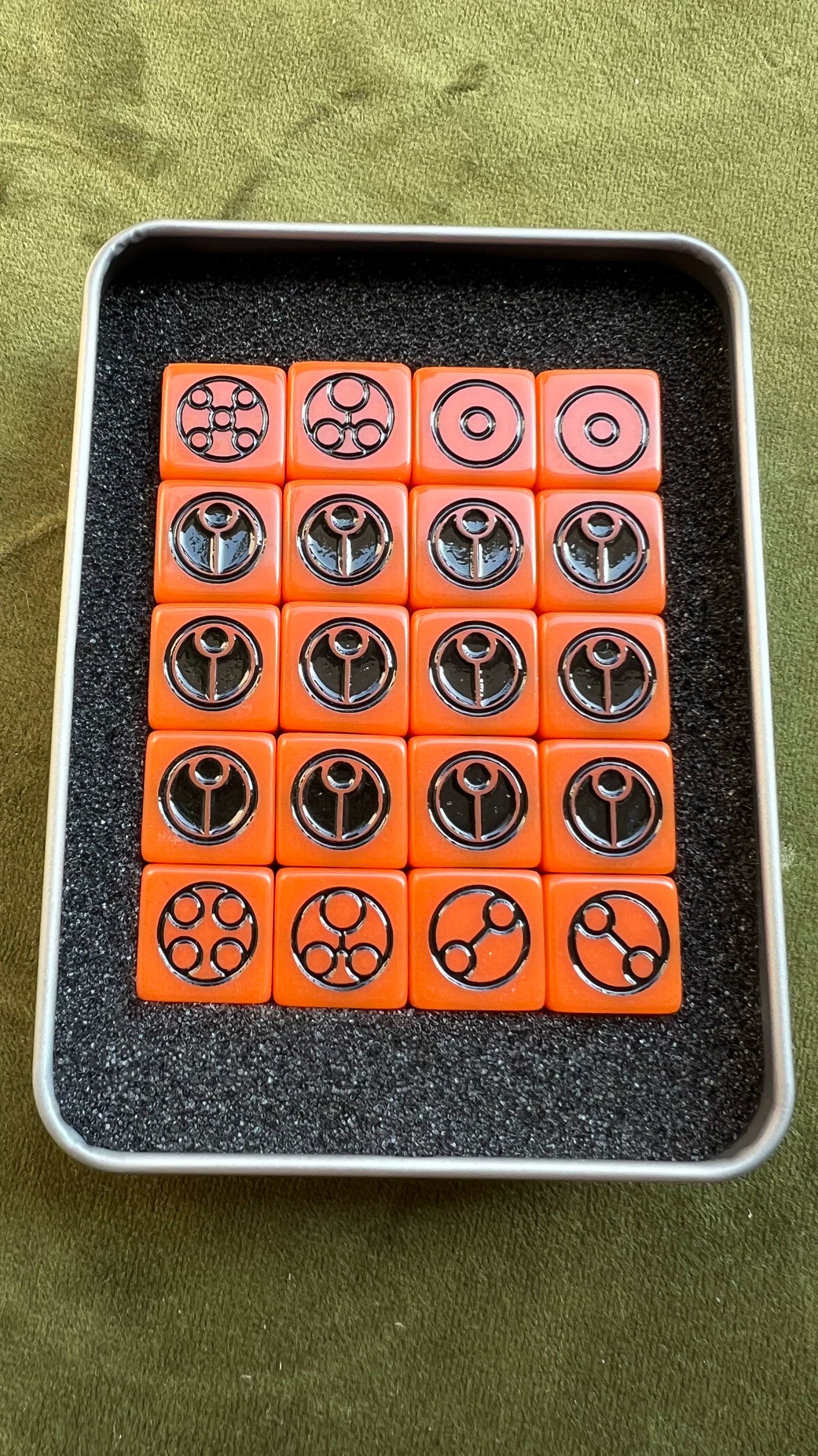 Warhammer 40K Tau Empire Bright Orange D6 Dice