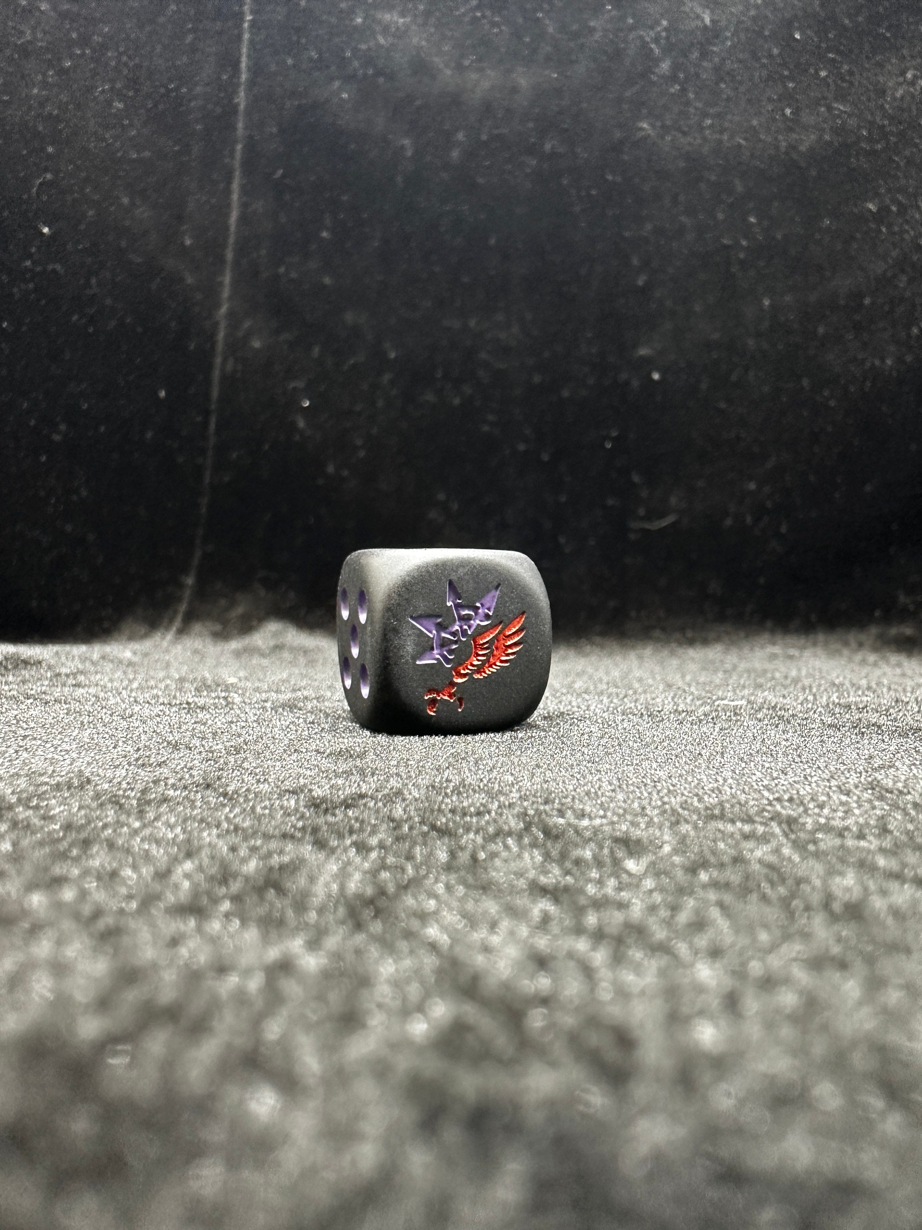 Warhammer 40K Son of the Emperor AOS Black Acrylic D6Dice