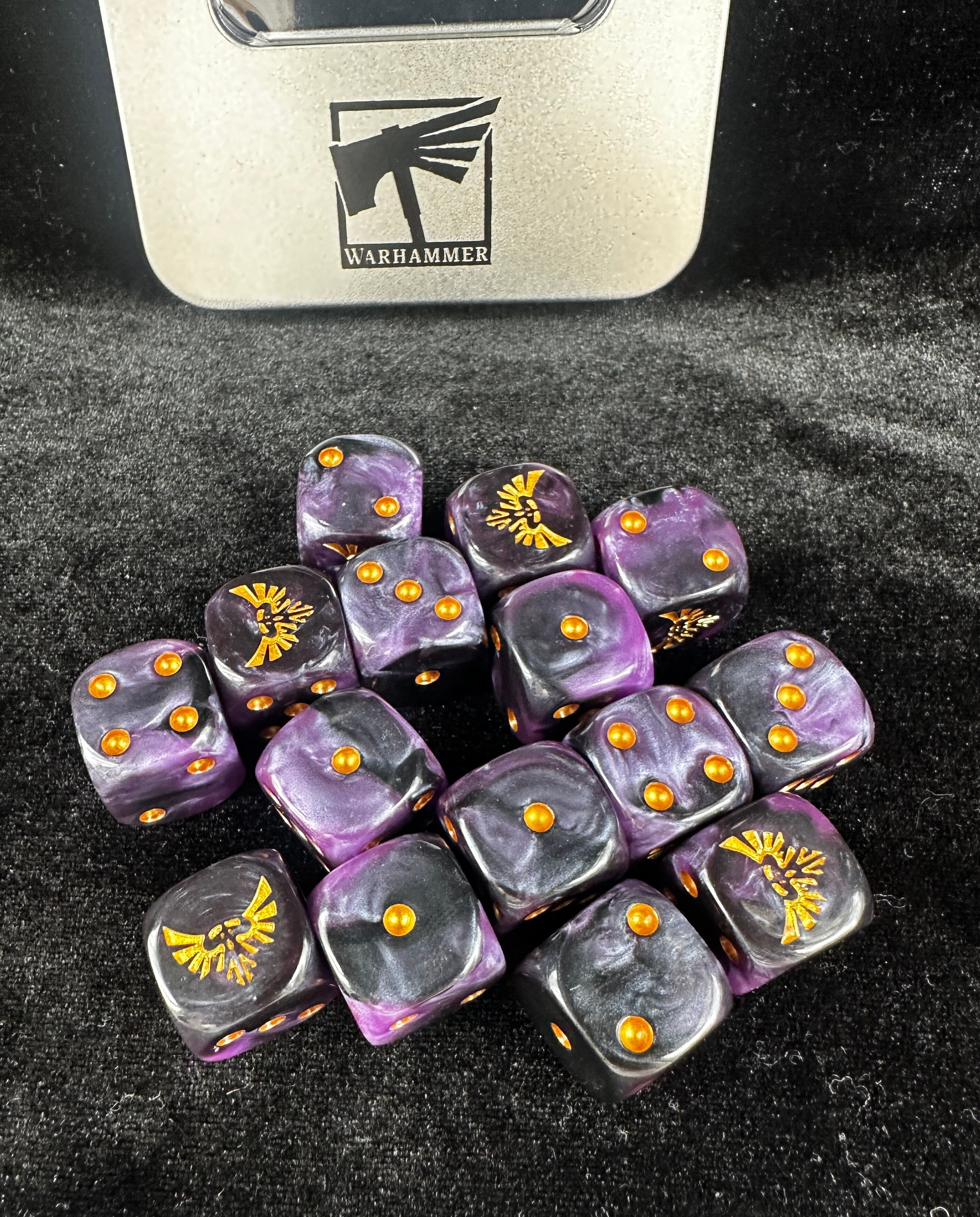 Warhammer 40k Evil Sunz Green Swirl Acrylic D6 Dice