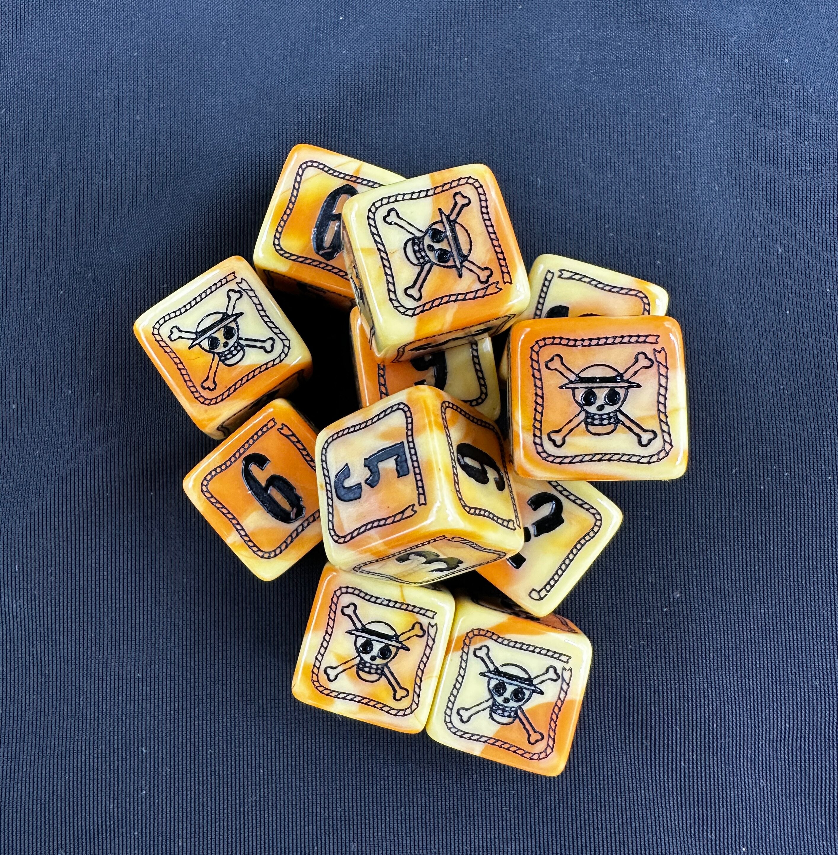 18mm One Piece Game D6 Dice