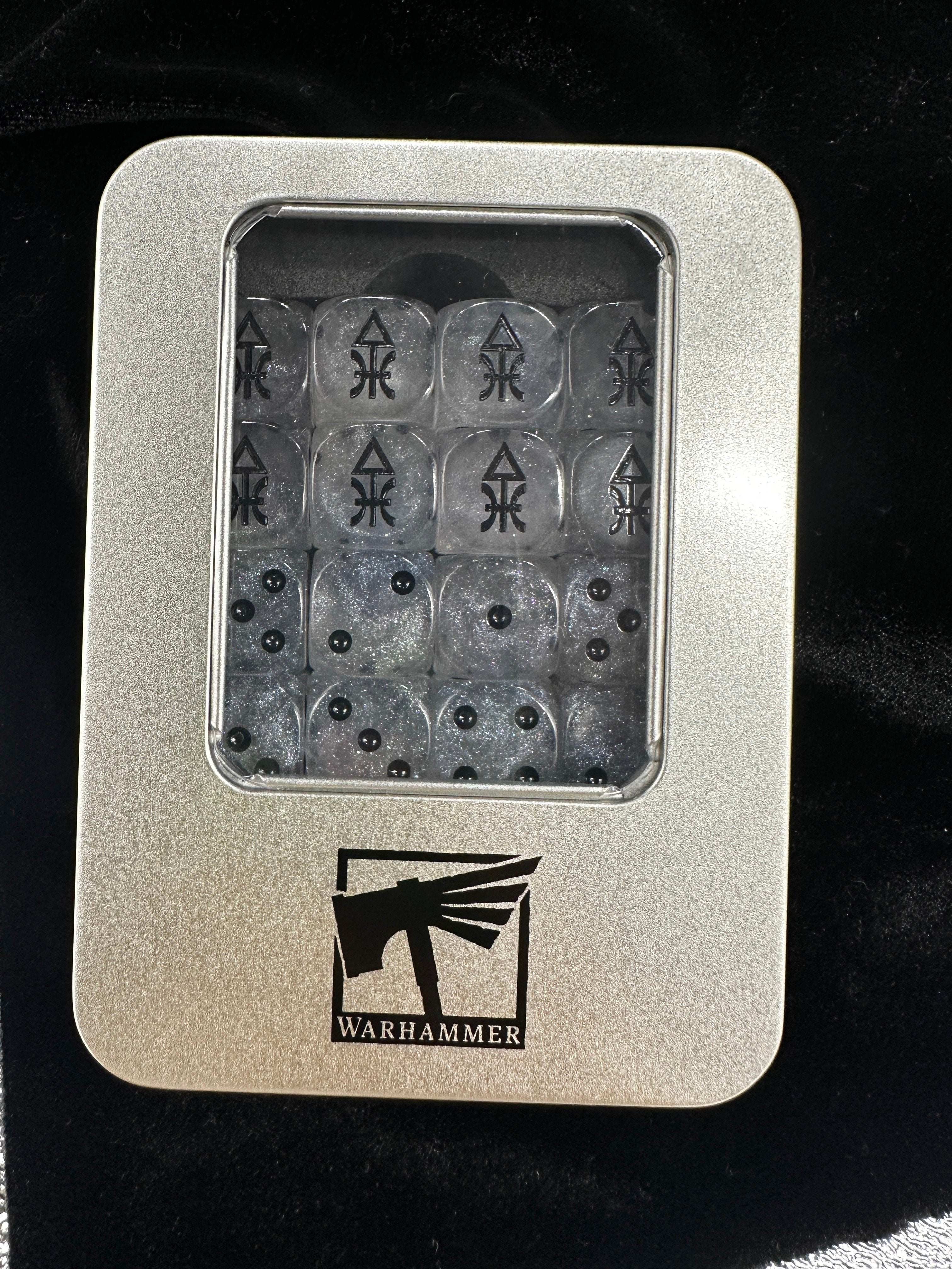 Warhammer 40K Aeldari Color-Shifting Crystal Acrylic D6 Dice