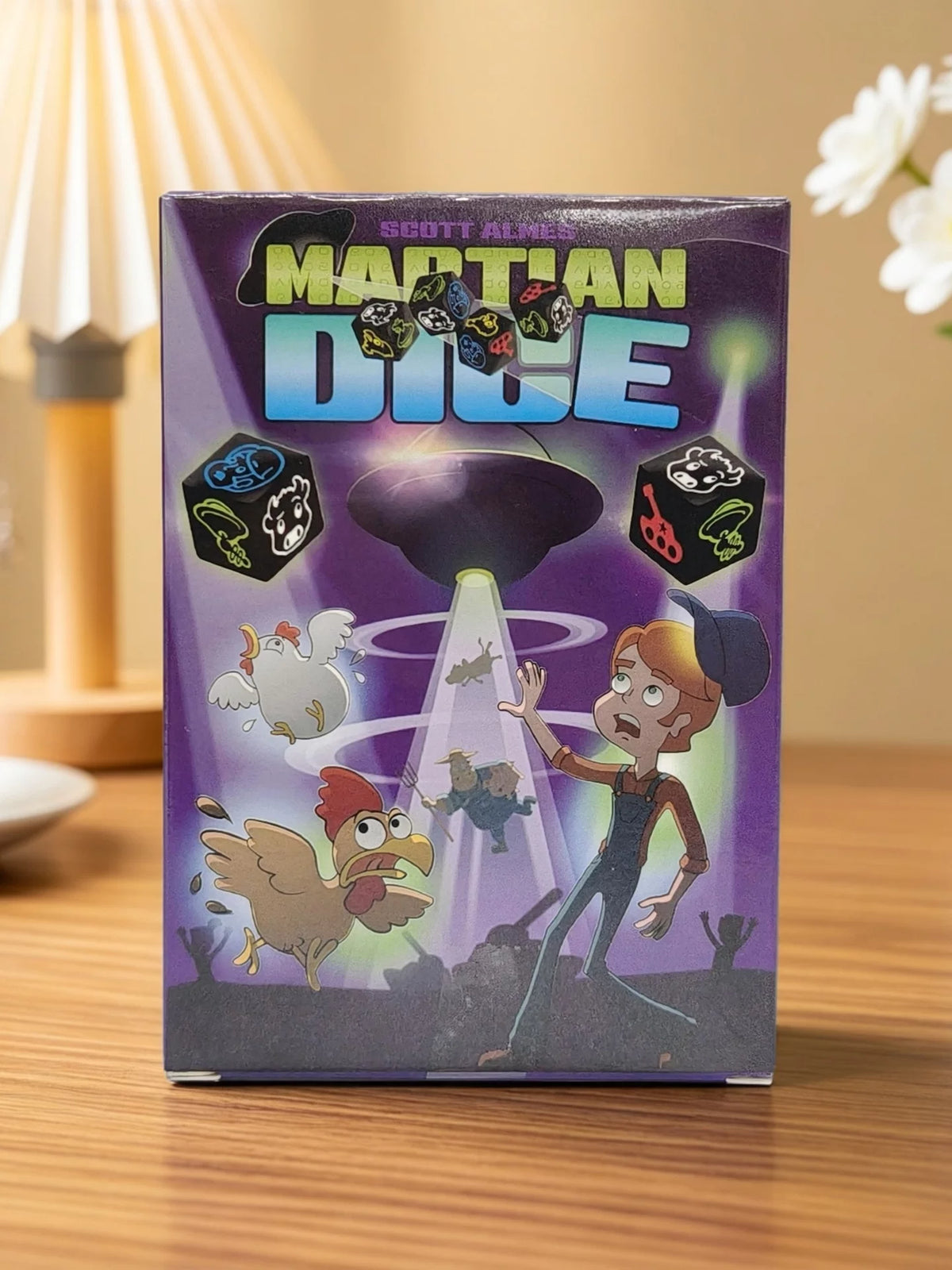 Martian Dice Mars Dice, a crazy alien invasion game, a pressing dice game