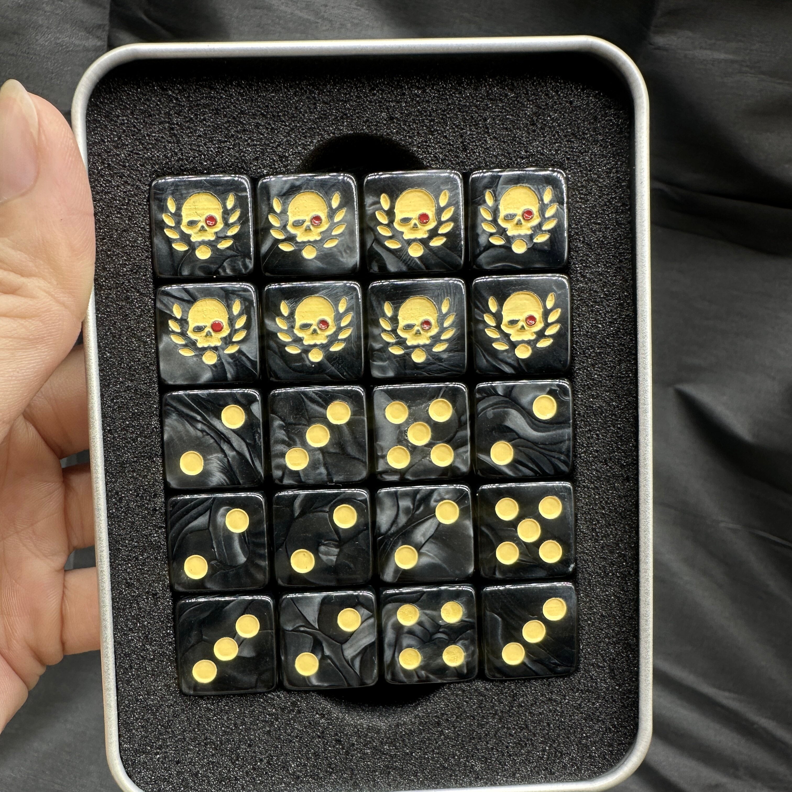 New Warhammer Astral Army Commissar Jarick Dice Set Warhammer Dice Warhammer 40k Dice