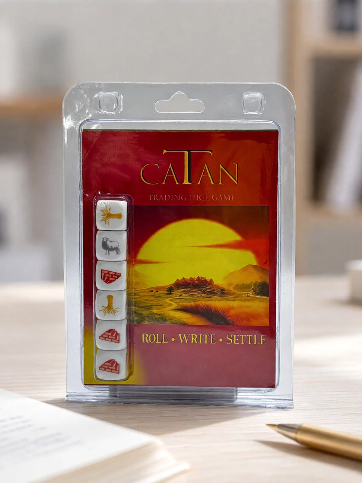 CATAN Catan DICE Island GAME Dice Game Portable Strategy Game Family Gathering Dice Board Game
