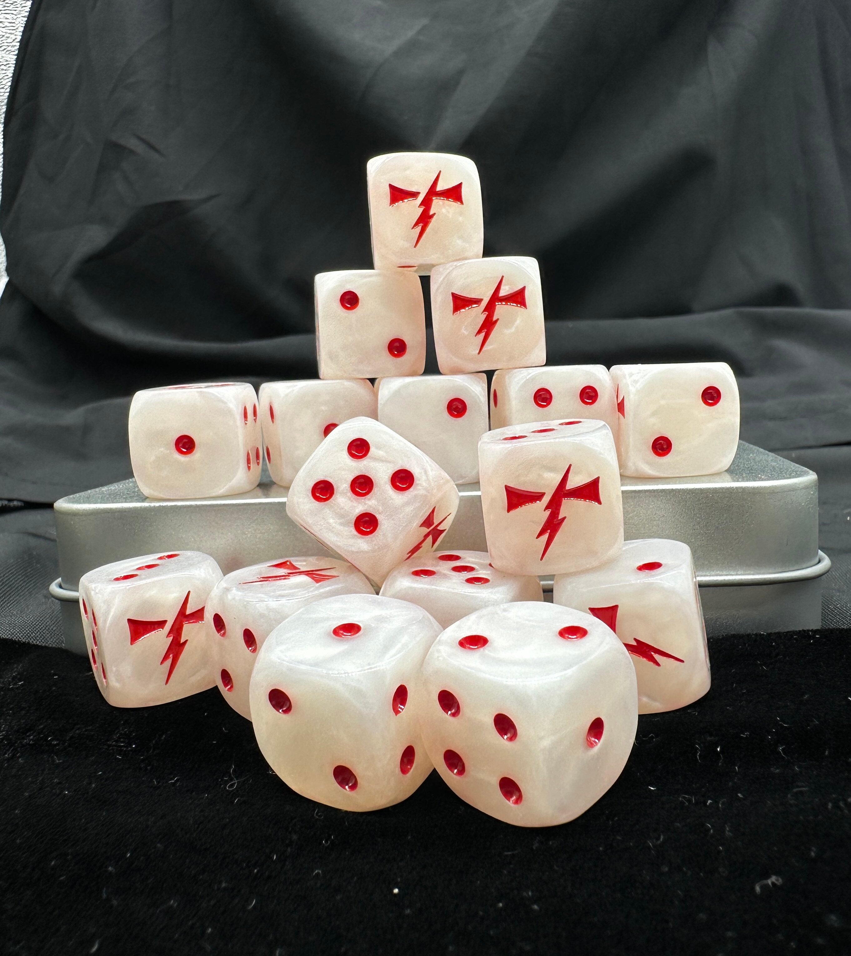 Warhammer 40K White Scars D6 Dice