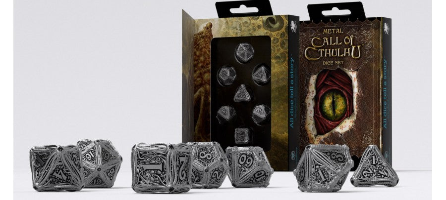 Call of Cthulhu Dice Set | Q Workshop 7-Piece RPG Dice Set Multiple Colors