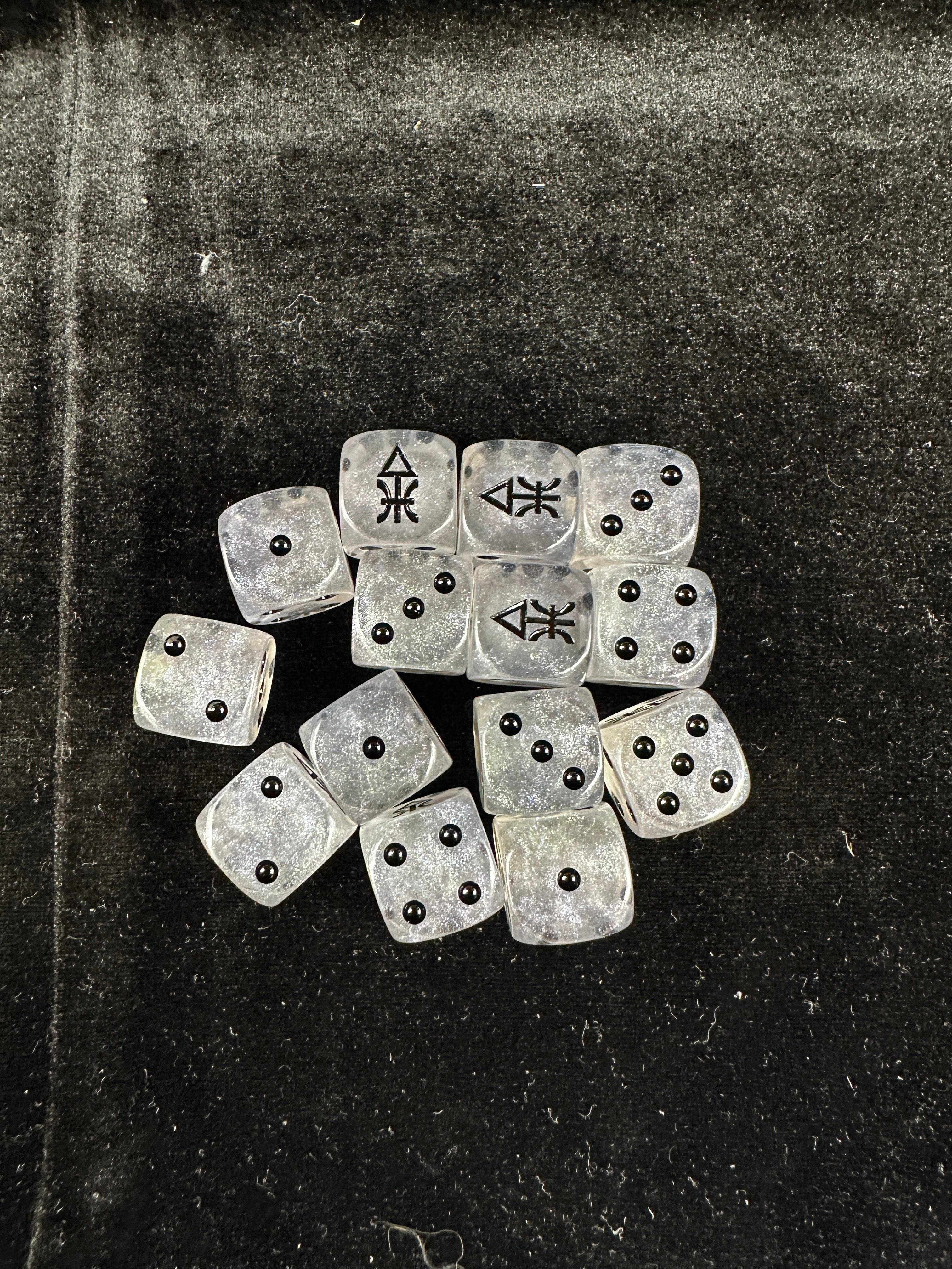 Warhammer 40K Aeldari Color-Shifting Crystal Acrylic D6 Dice