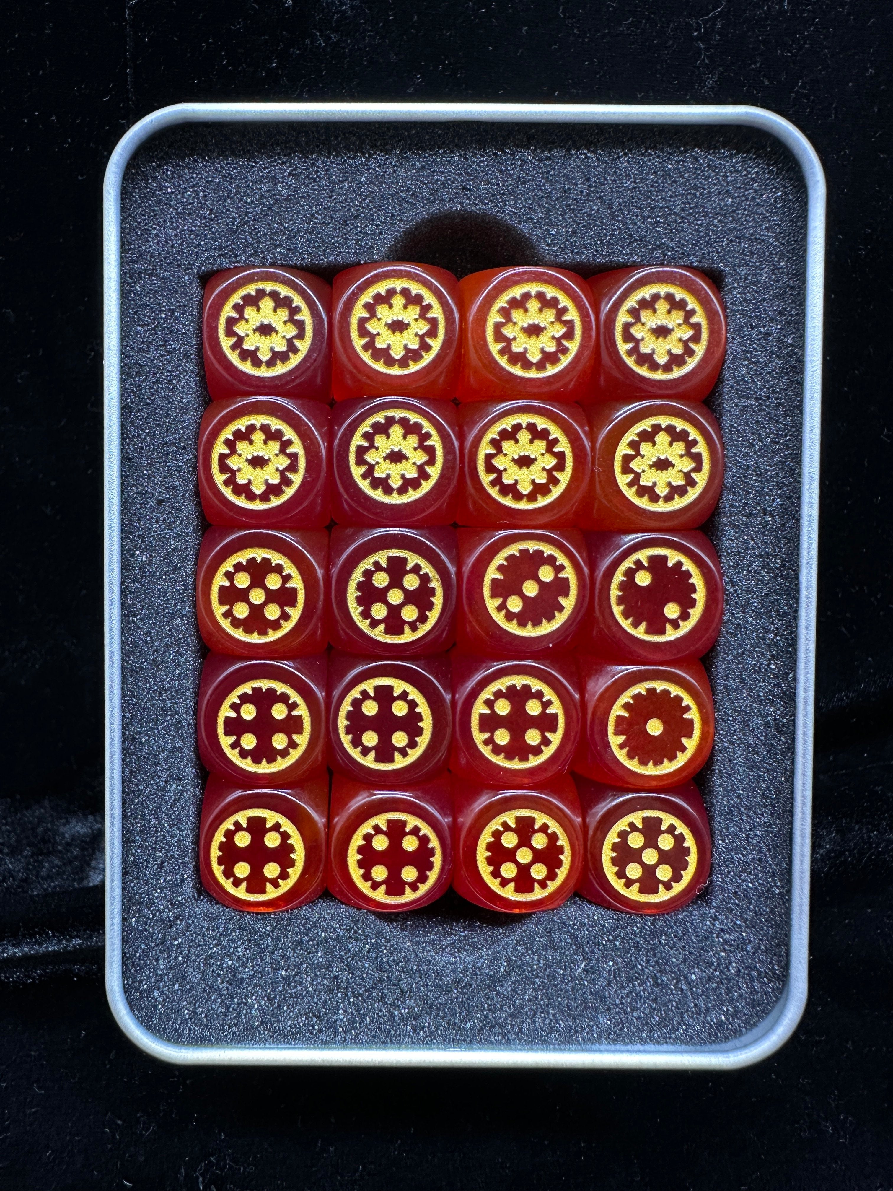 Warhammer 40K World Eaters Red D6 Dice