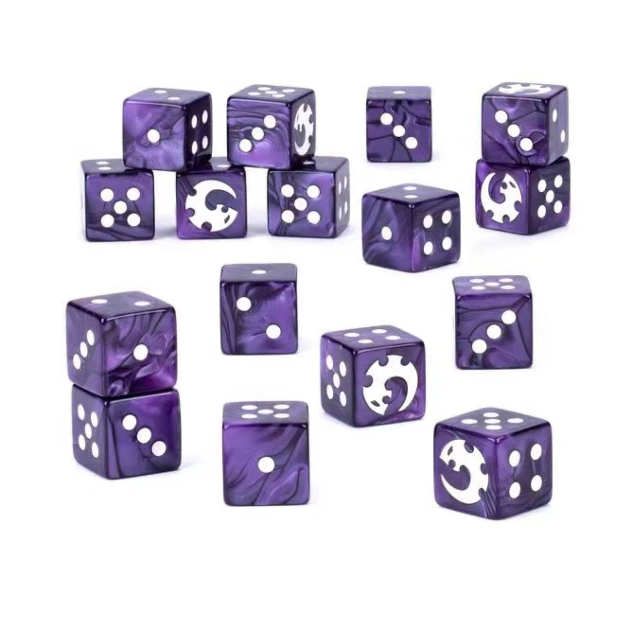 Warhammer 40K Tyranid Purple Acrylic D6 Dice