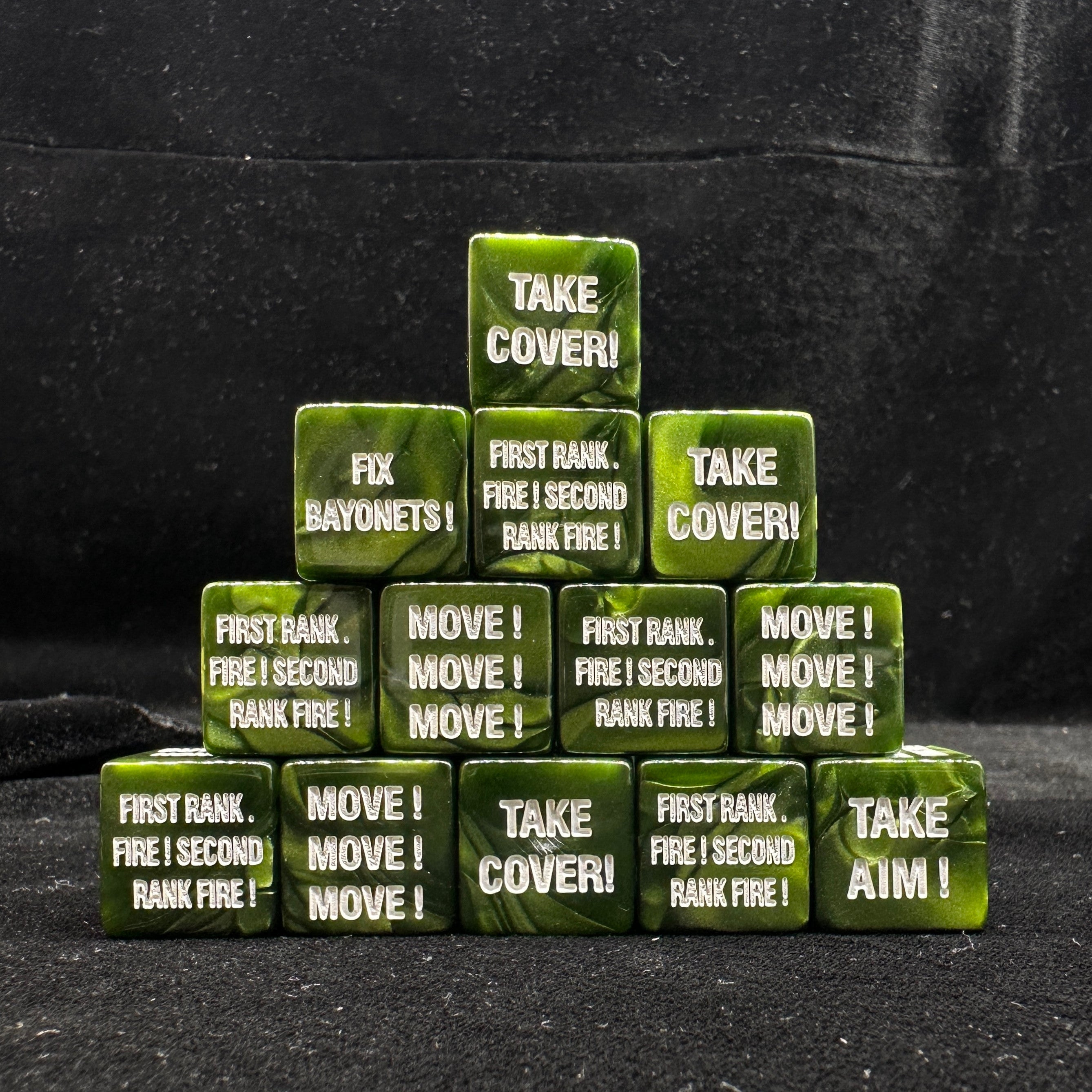 Warhammer 40K ig Astral Army Command Dice Military Command HONOURTAKE COVERFIRST RANKF