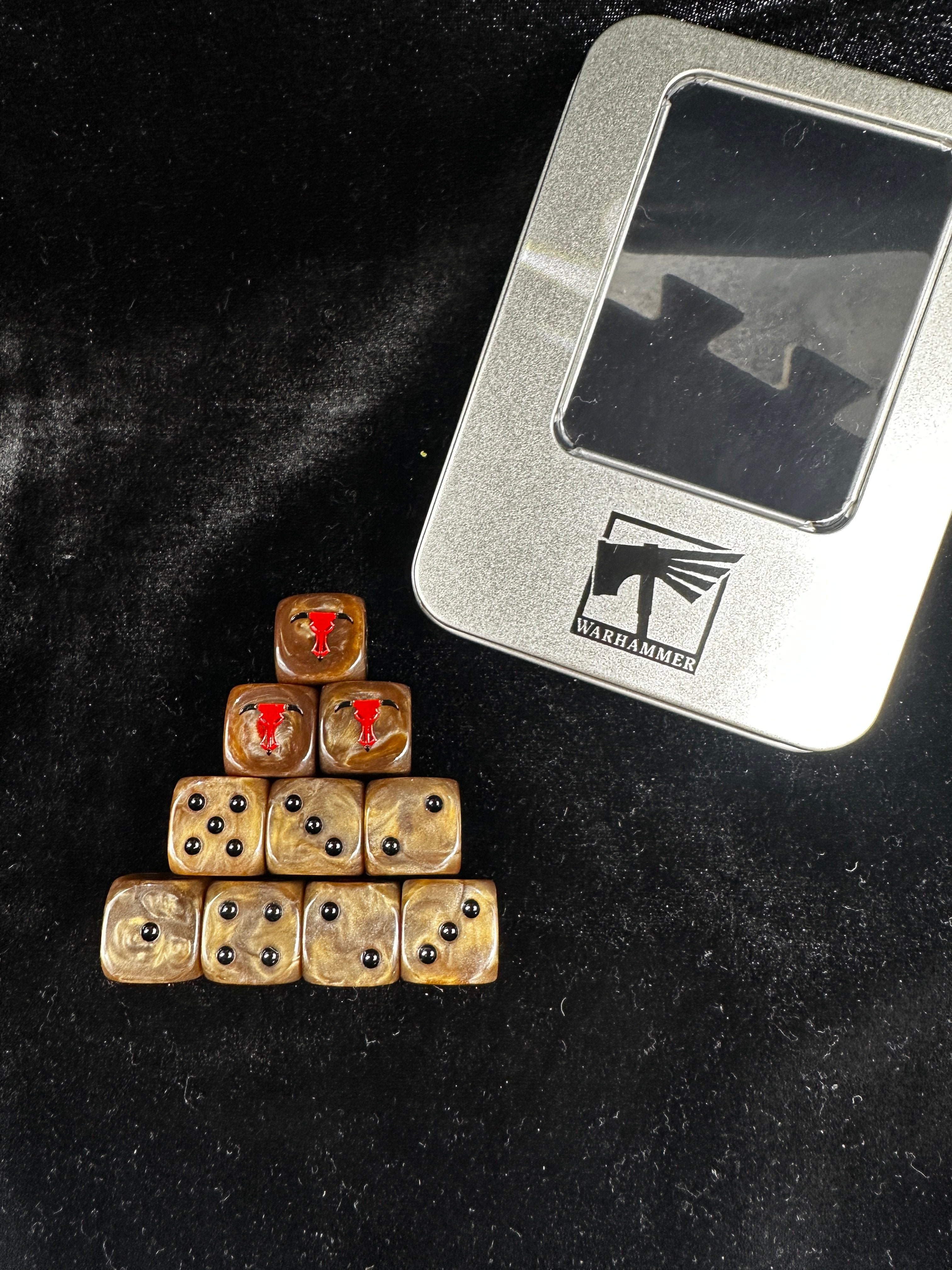 Warhammer 40K Minotaurs Chapter D6 Dice
