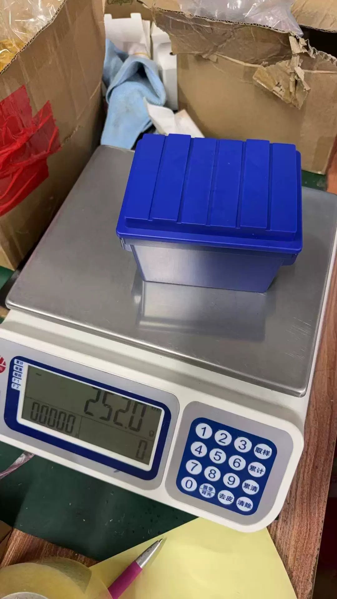 Trash Can Dice Game | Blue Trash Can + Acrylic D6 Dice Fast-Paced Family Game