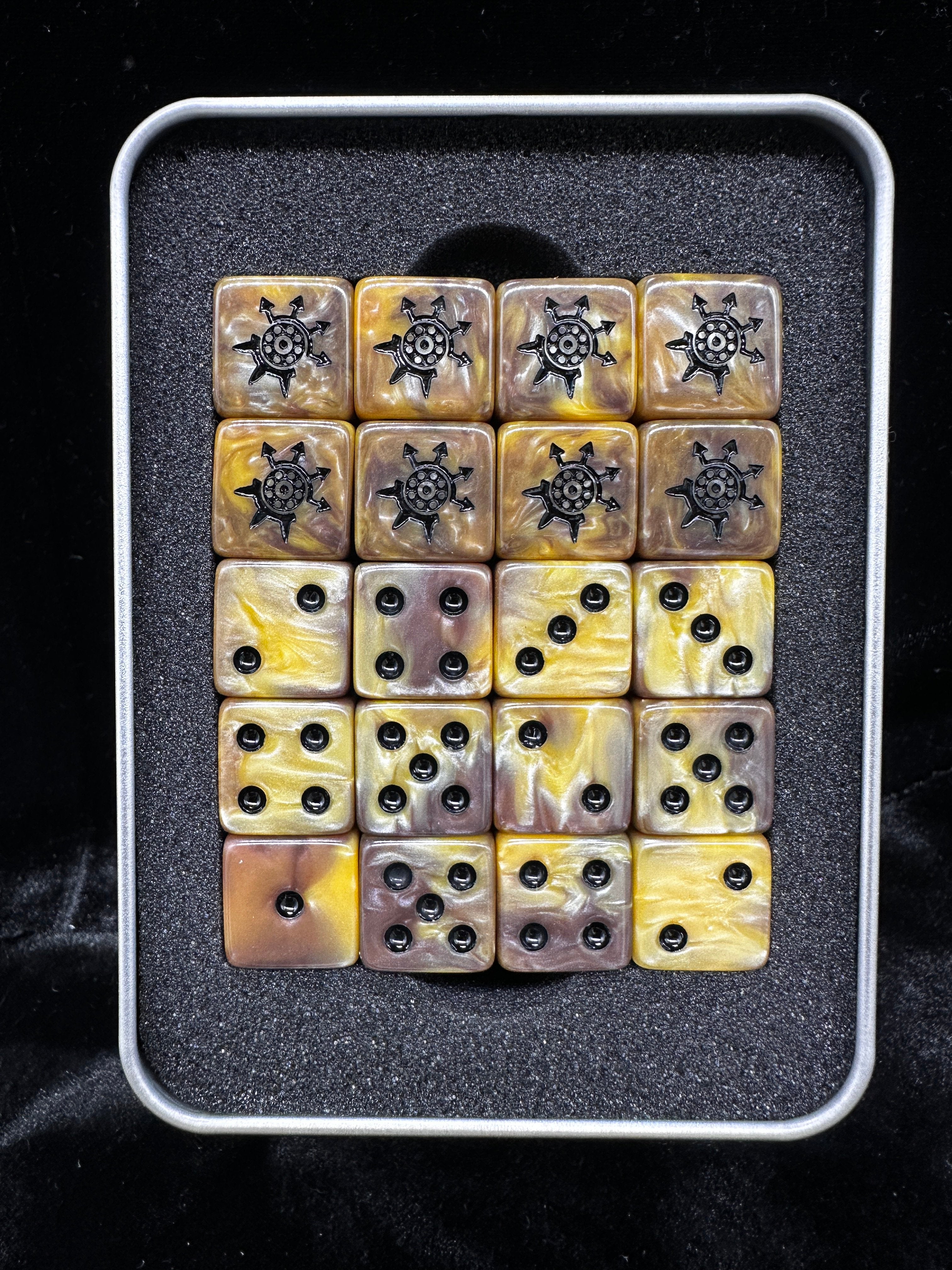 Warhammer 40K Vashtorr the Arkifane Acrylic D6 Dice