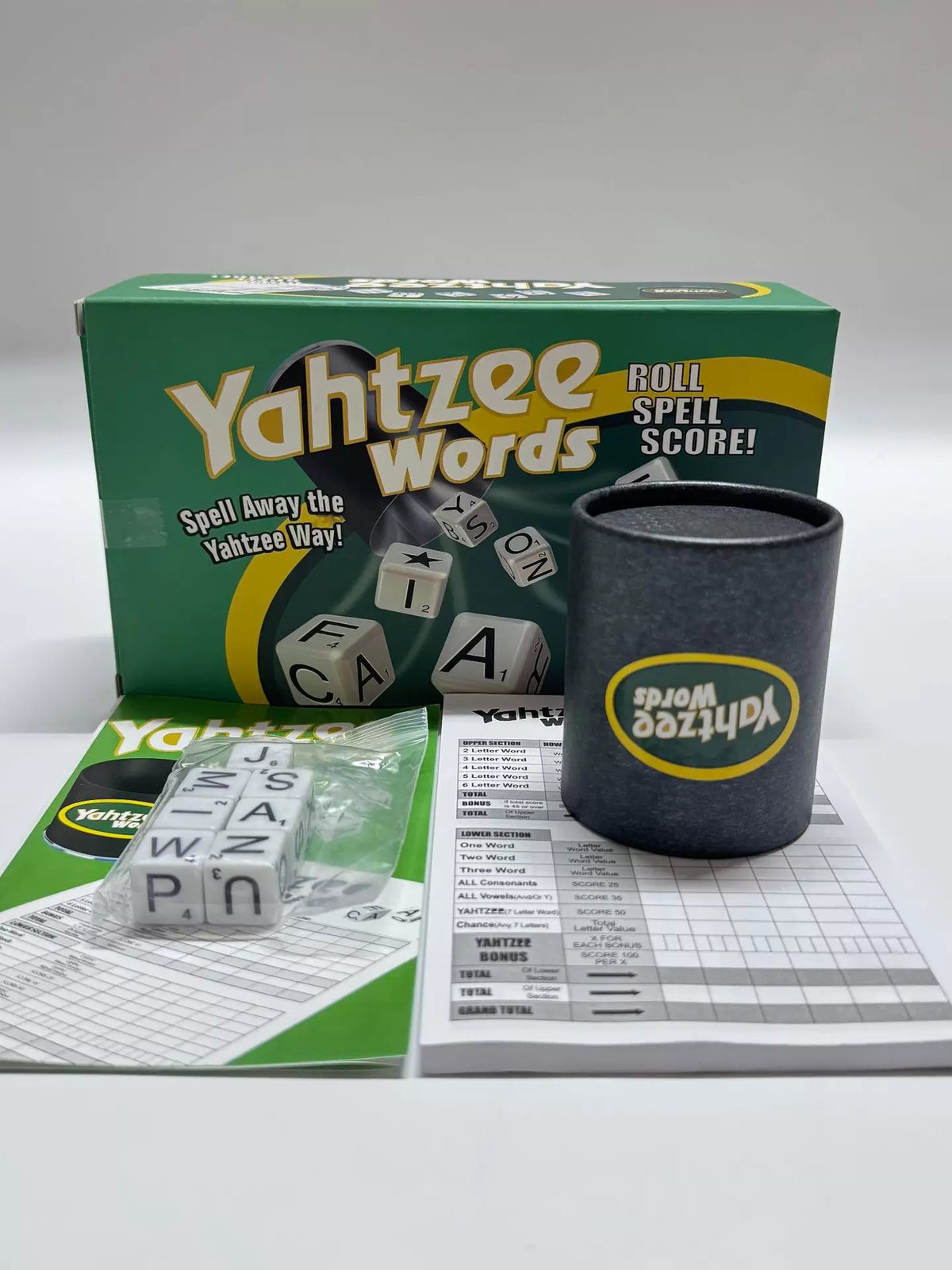 The new Winning Moves Yahtzee text game is suitable for gatherings with 2 or more players